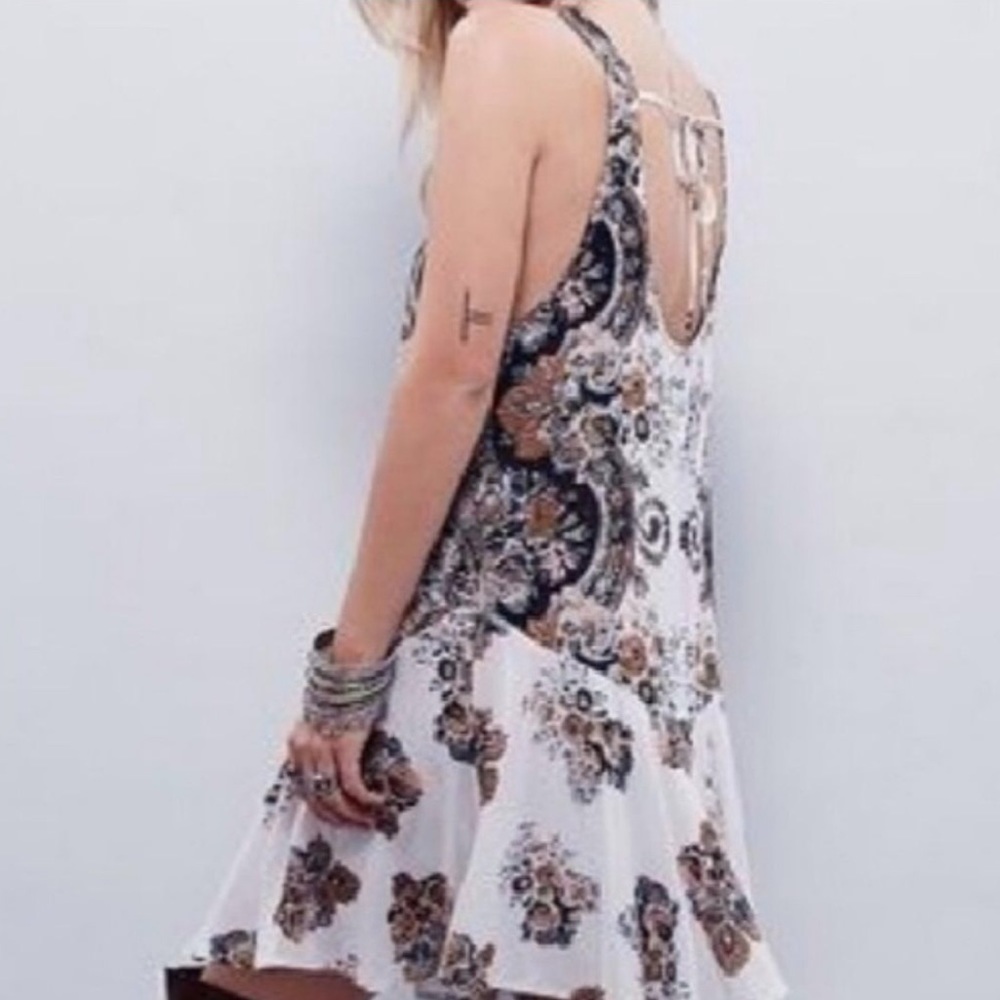 Free People Intimately Boho Paisley Swing Dress Slip